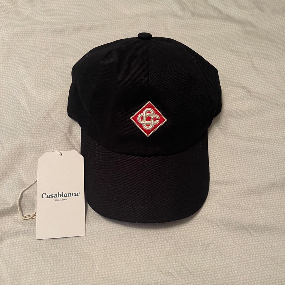 CASABLANCA logo black hat great condition OS authentic 🔥🔥🔥